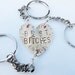 Mature Content - Keychain - Best Bitches Keychains Brass Heart - 3 piece set