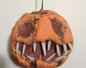 Rotten Jack-O-Lantern Chomper Ornament