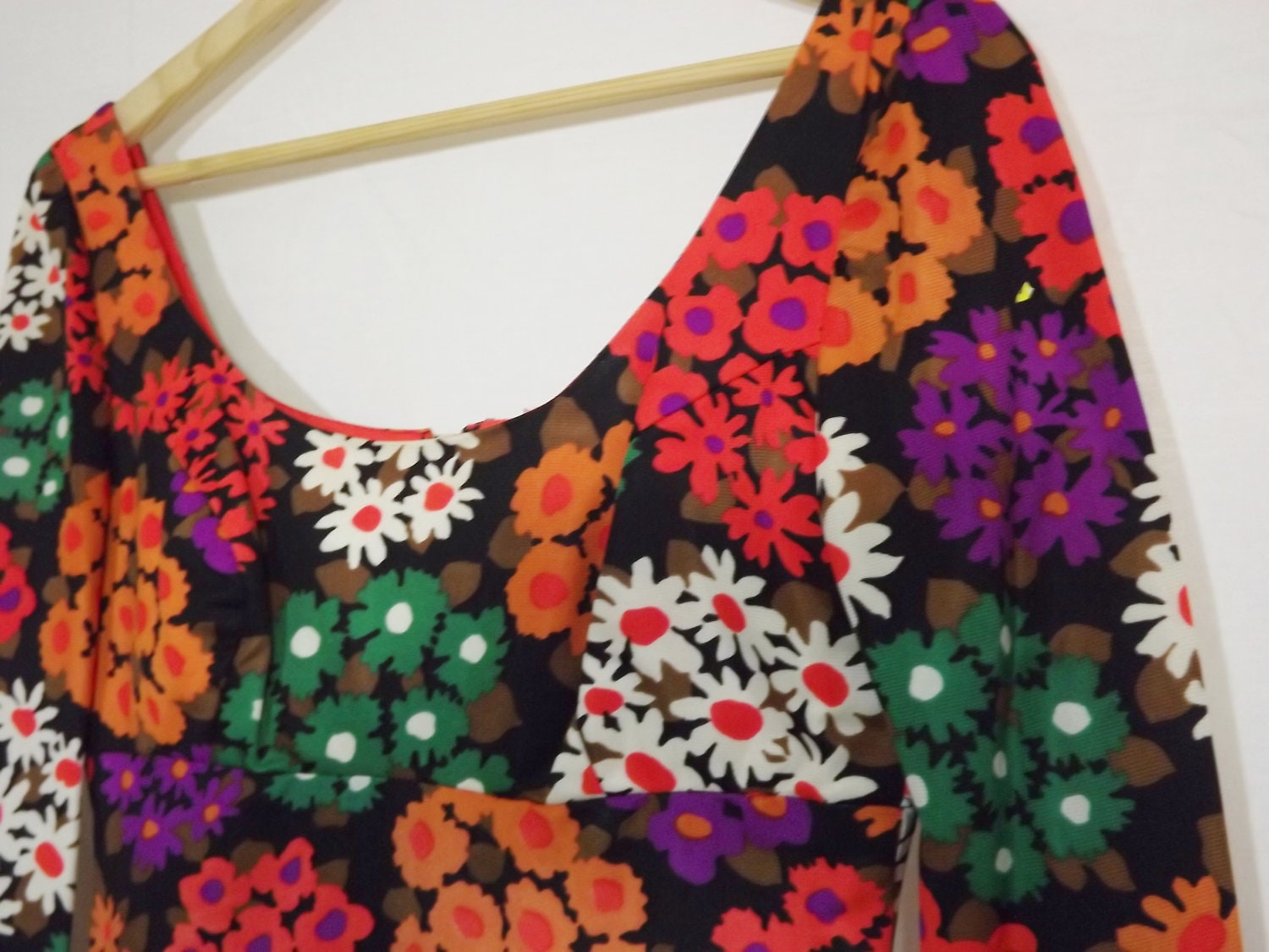 VTG 1960's Vibrant Fl...