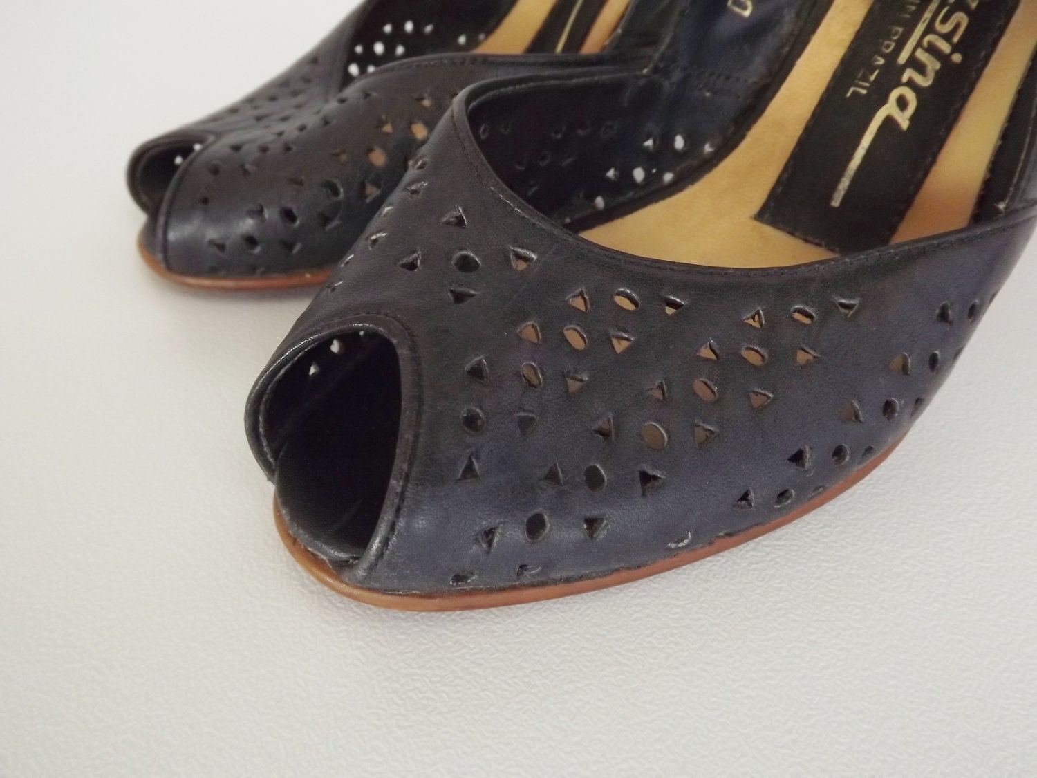 SALE VTG Perforated Leath...