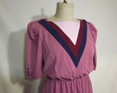 VTG Rose Pink Dress with ...