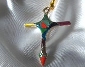 Cross Pendant (cloisonne enamel)