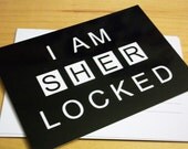 Sherlock Postcard- I Am Sher Locked