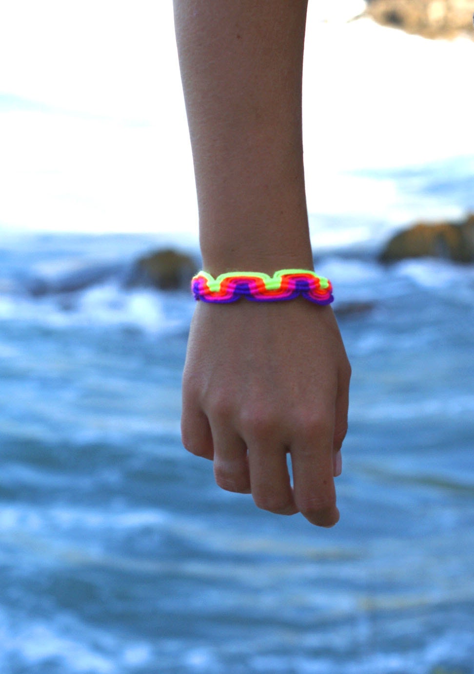 Neon Macrame Bracelet no.1