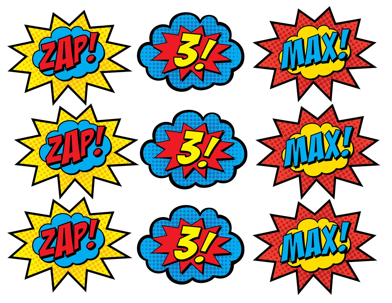 Superhero Girl or Boy Cupcake Toppers (Printable)