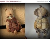 SUPER DEAL 2 PDF Epatterns for 9 inch Panda Bear and 9 inch Vintage Looking Circus Elephant by Sasha Pokrass