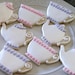 Pearl Teacup and Teapot Sugar Cookies- Set of 12