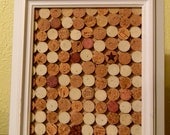 Handmade Recycled Wine Cork Bulletin Board
