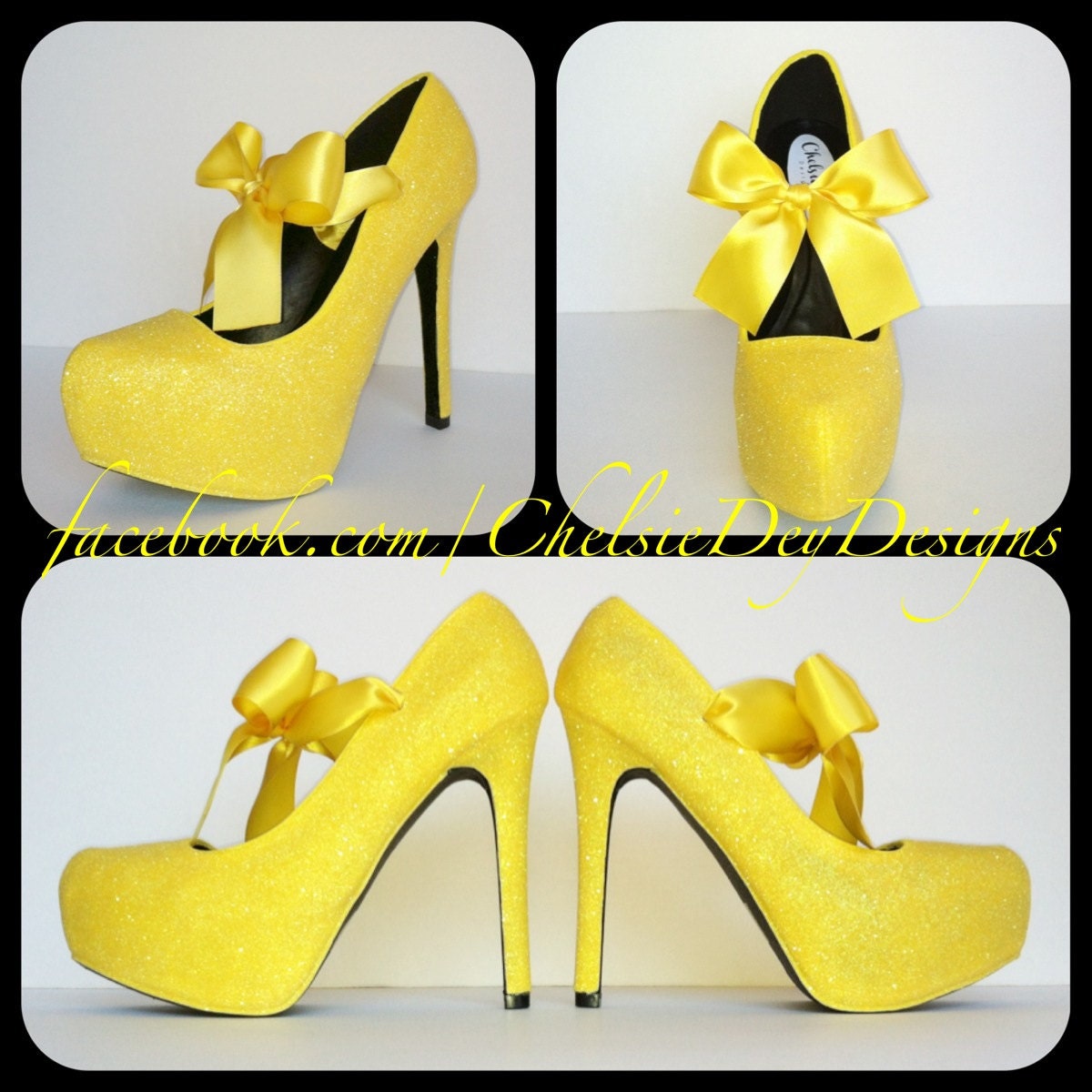 Little Miss Sunshine Glitter High Heels