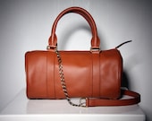 TAN - Duffel Leather Bag in Tan