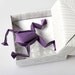 Origami frog with a box. Made to order.