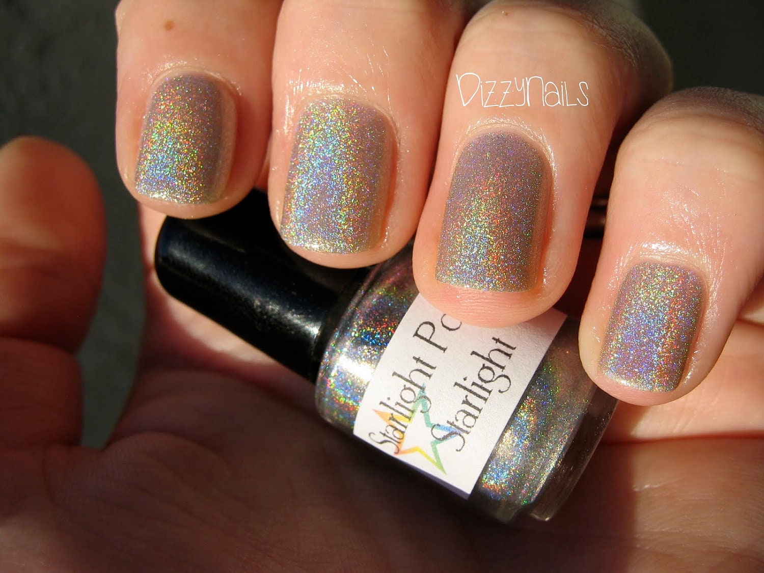 Starlight Holographic Top Coat Custom Nail Polish Holo 5mL