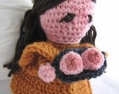 St. Agatha Amigurumi Crochet Art Doll