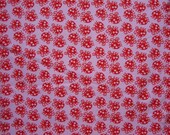 Pink beetle - organic cotton interlock - 1 meter (about 1,1 yards)