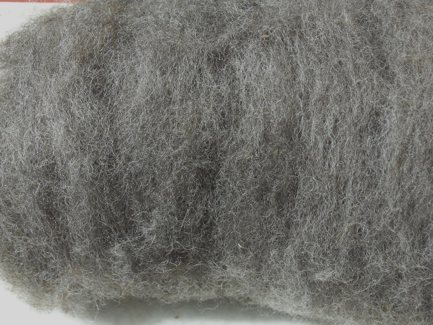 2 shades of GRAY, grey carded sheep wool batt, roving, felting, spinning