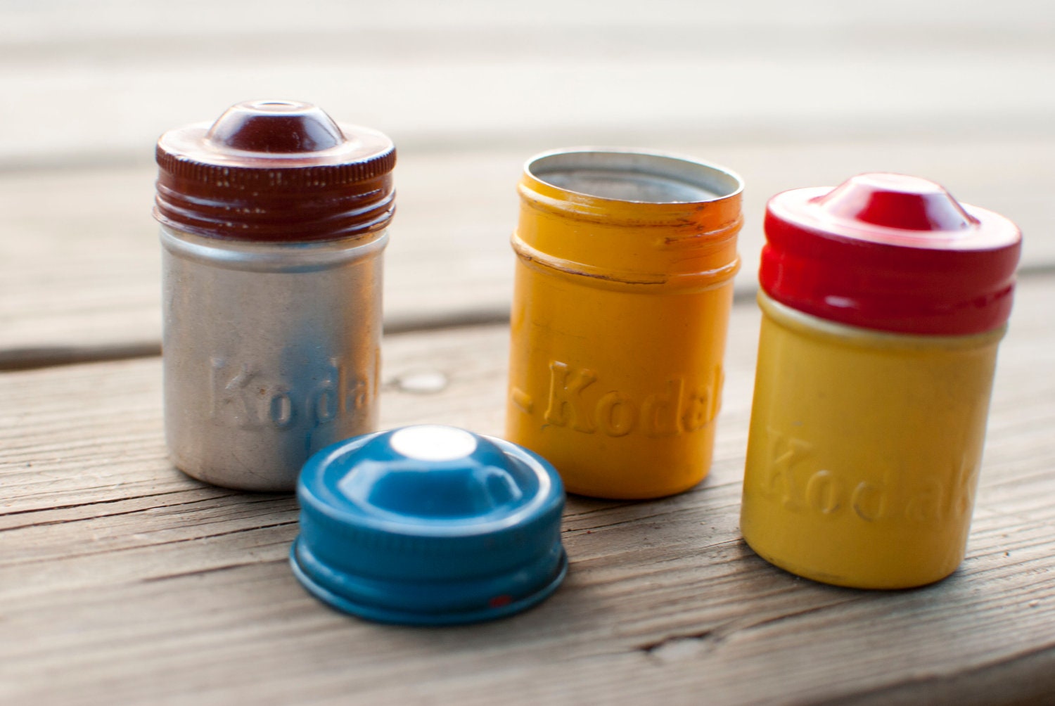 Metal Kodak Film Canisters