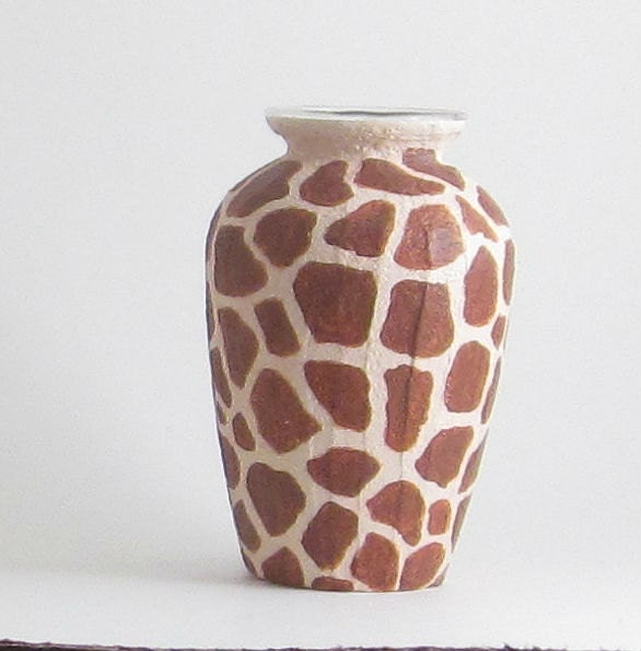 animal print vase