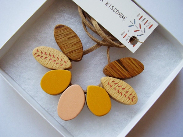 Wooden Necklace - Sunshine