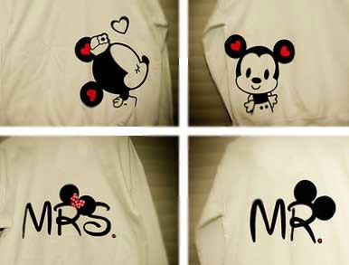 Logo Design Etsy on Mickey And Minnie Mouse Couple Tshirts By Camdaro On Etsy