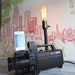 iPhone Docking Station Upcycled Vintage Video Camera Fillament Lamp