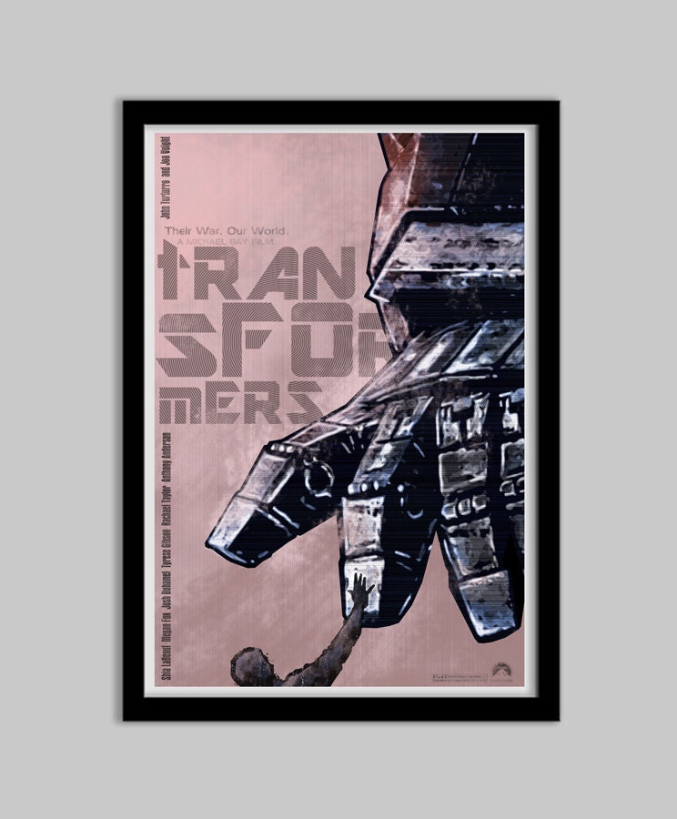 Transformers - 12x18 - Movie Poster - movie poster, transformers, film, robot, optimus prime, poster, art