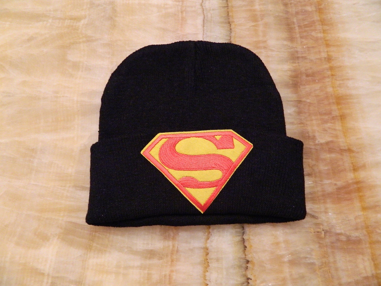 black beanie