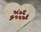 Heart Shaped Riot Grrrl Patch