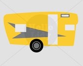 Vintage Yellow Trailer