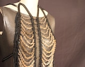 Repetitive Motions Black Chainmaille and Bike Chain Breastplate