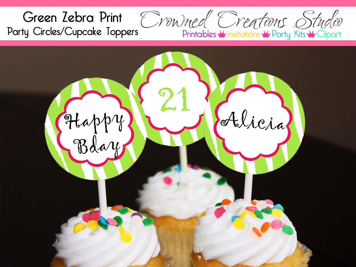Birthday Cupcake Toppers