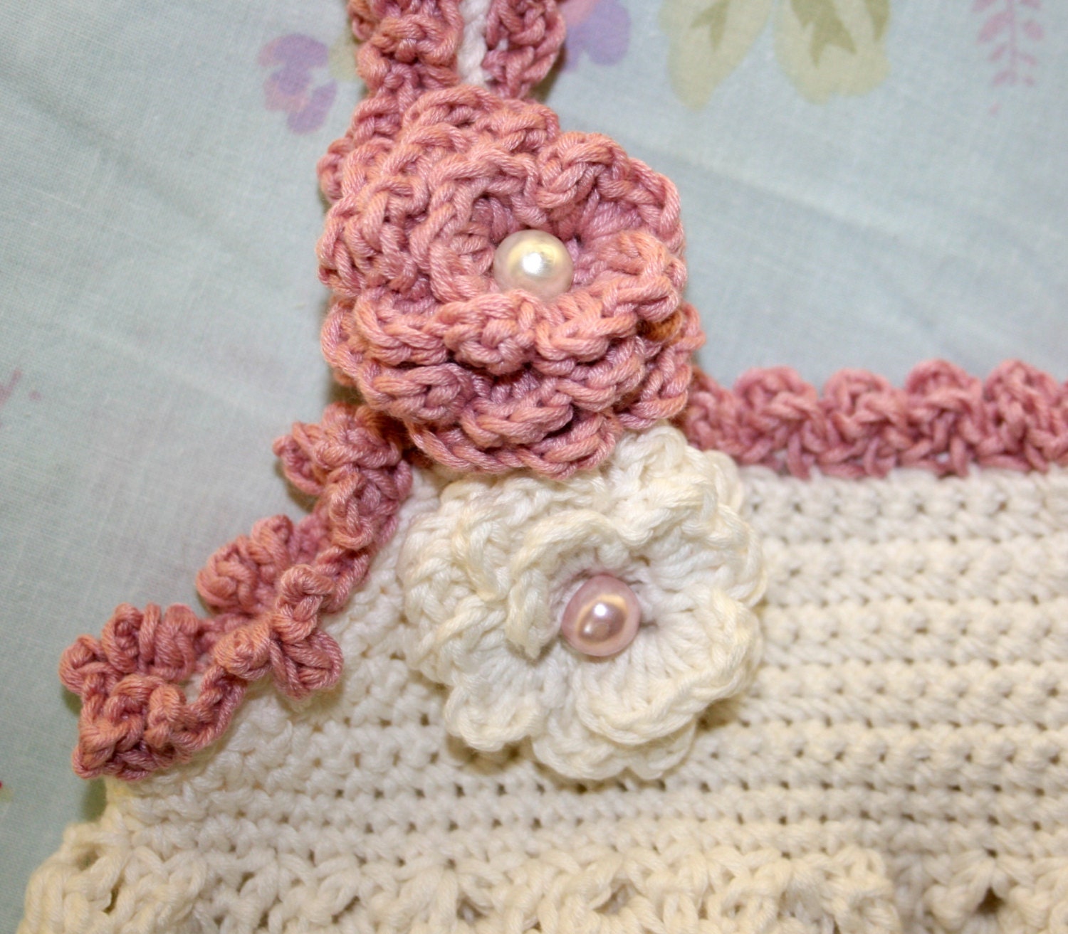 Little girl sun dress baby crochet crochetyknitsnbits Chic High quality hand made girl clothes cotton ecru blush pink toddler 1 to 2 years