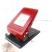 perforator tool vintage 70s,wine red and dark grey-hole puncher-red home decor- old design-fashion for home/office