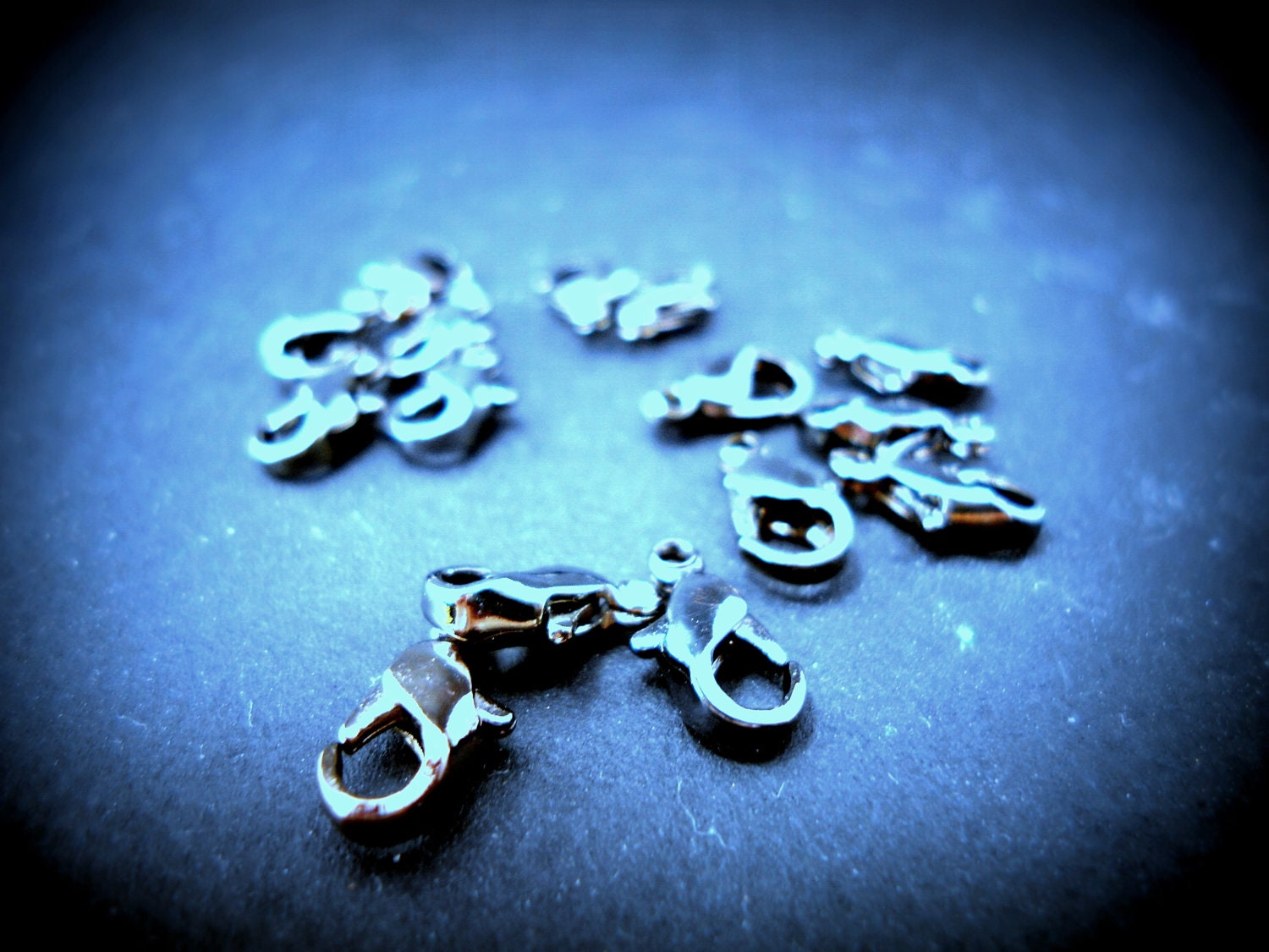 dark silver lock for chain- jewelry supply-15 pcs-  fashion accessories- woman findings- hobby shopping- gift for creative person- H00240