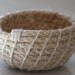 Upcycled 'Nude' Rope Basket: Natural / Coiled / Small