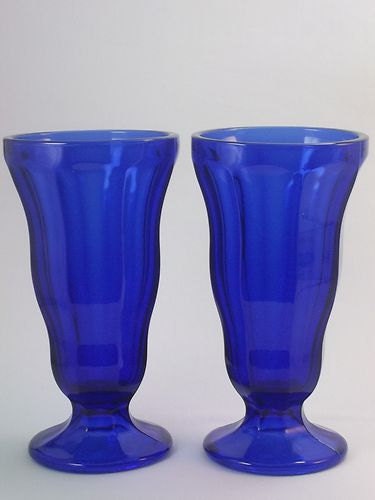 Cobalt Blue Soda Tumblers (2)