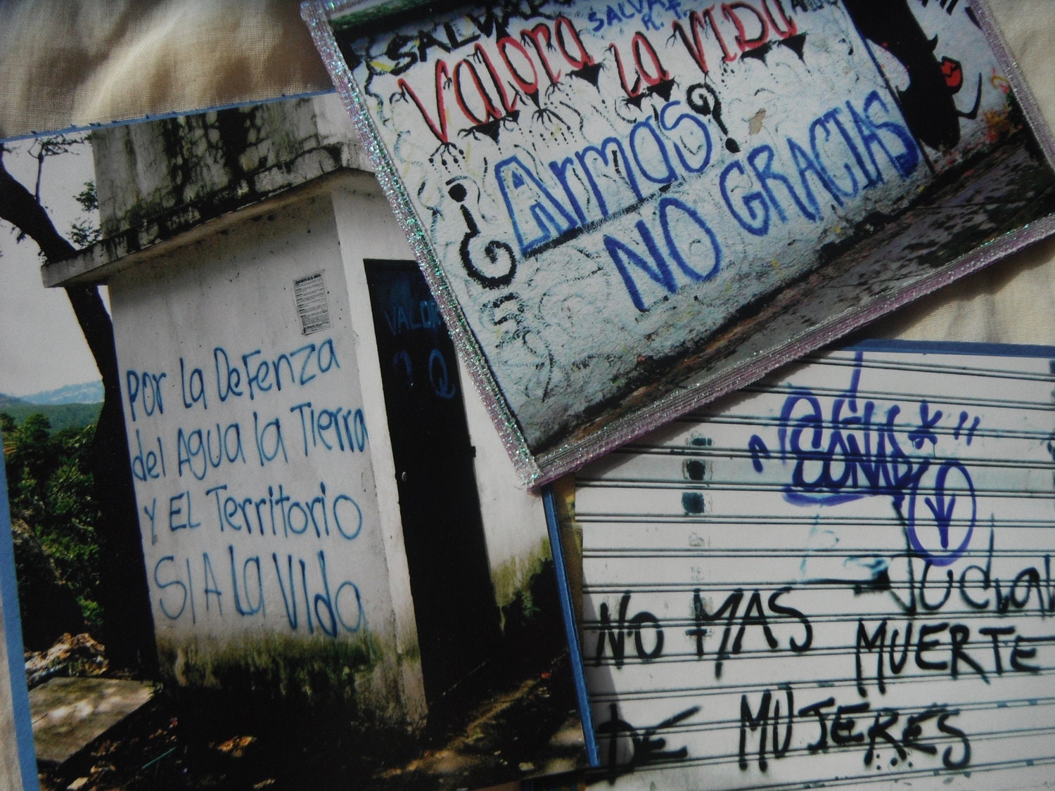 Guatemalan Graffiti - Handmade Gift Set of 3 Blank Note Cards