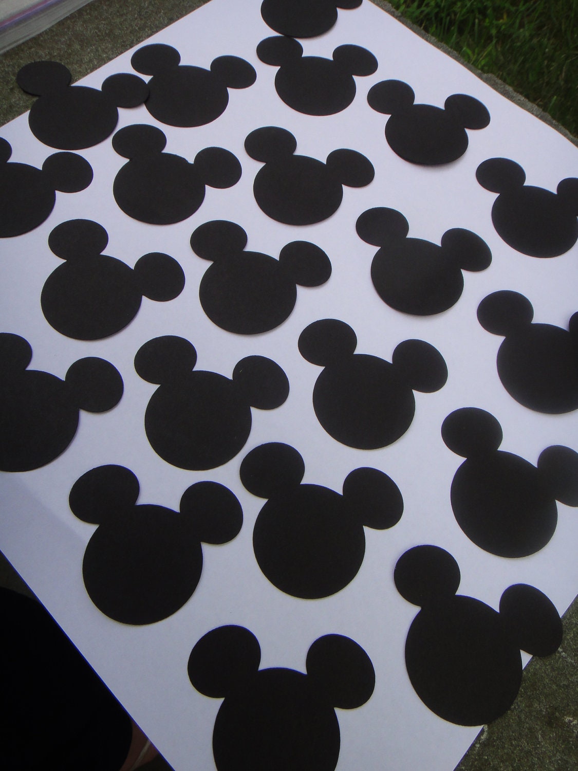 Disney Inspired Mickey Mouse Ears Die Cut Set of 24