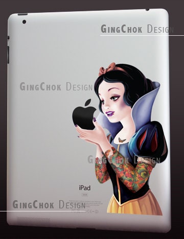 Tattoo iPad decal, geekery vinyl sticker for apple ipad, ipad 2 and new ipad tablet