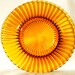 Amber-coloured glass serving plate/platter