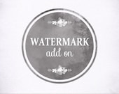 Watermark Logo Add On Black and White PSD Brush for Photographer, Photograhy, Small Business