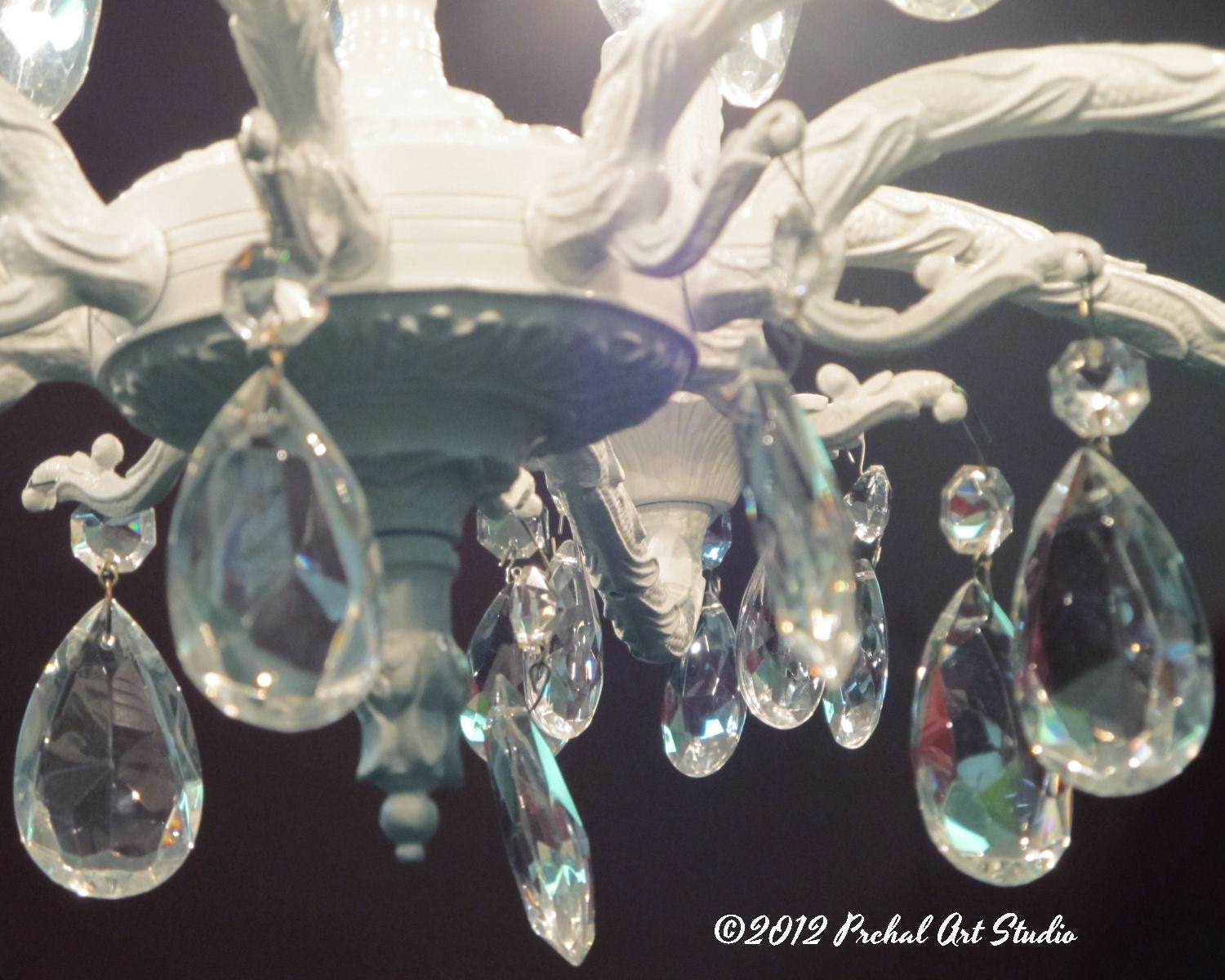 Chandelier Photo, 8x10 Print by Nacene Prchal - Shabby Chic Photography, Cottage Style Decor