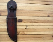 Custom Leather Knife Sheath for Blades up to 5 Inches