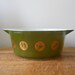Pyrex Avocado Green and Gold Zodiac Cinderella Casserole