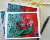 I Don't Need Them-But I Want Them - blank note cards set of 4