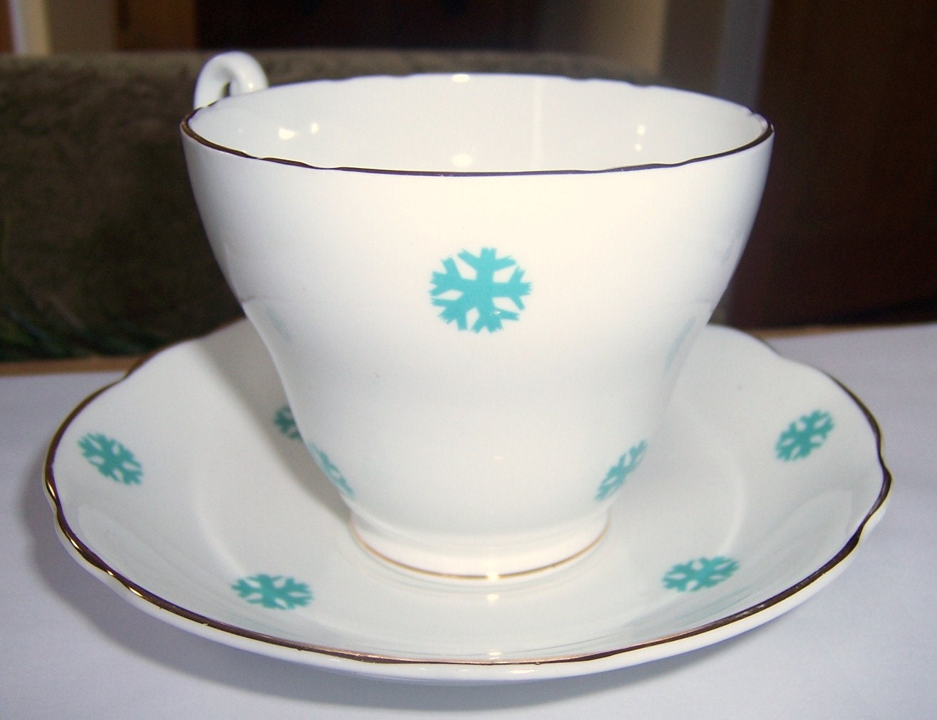 Royal Ascot Vintage china xícara de chá e pires