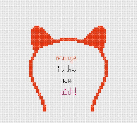 Orange is the New Pink - Josie and the Pussycats - Cross Stitch Pattern