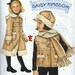Simplicity Coat Vest Hat Pattern 2778 Girls  UNCUT sizes 3, 4, 5, 6, 7, 8 Daisy Kingdom