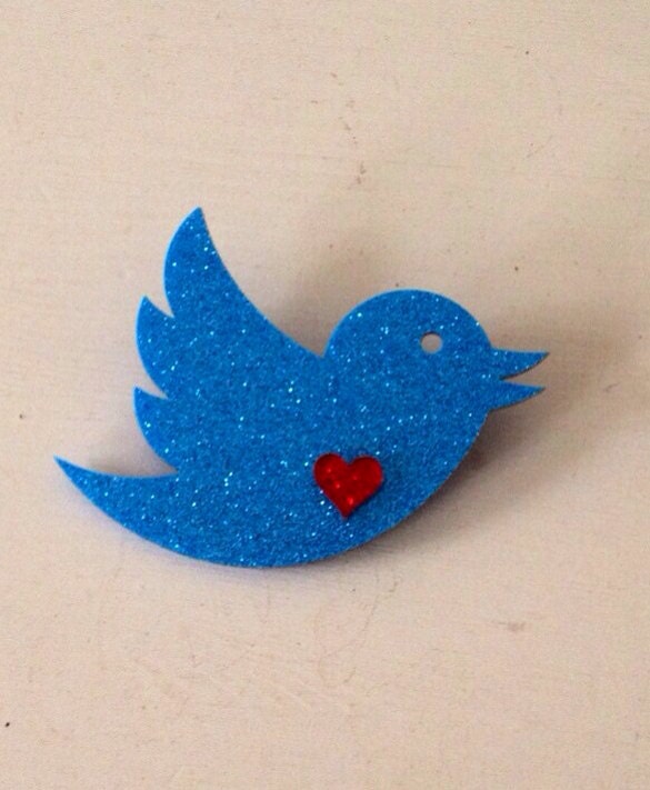 Shimmer Bird Brooch