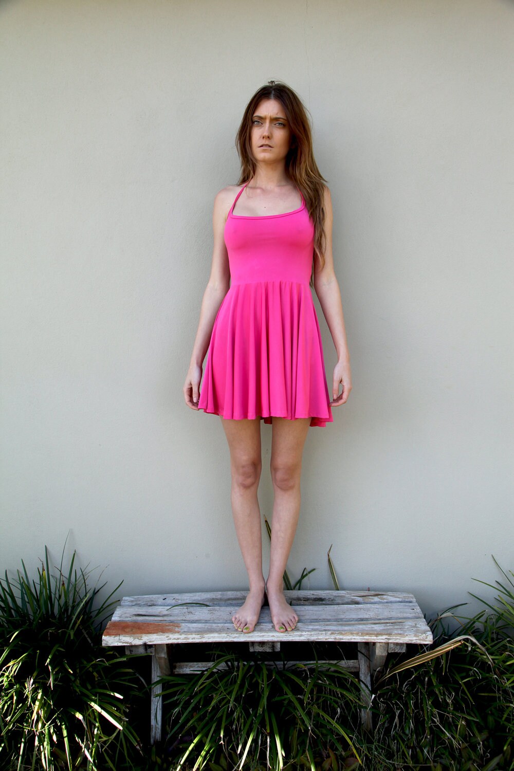 Pink Lycra Dress