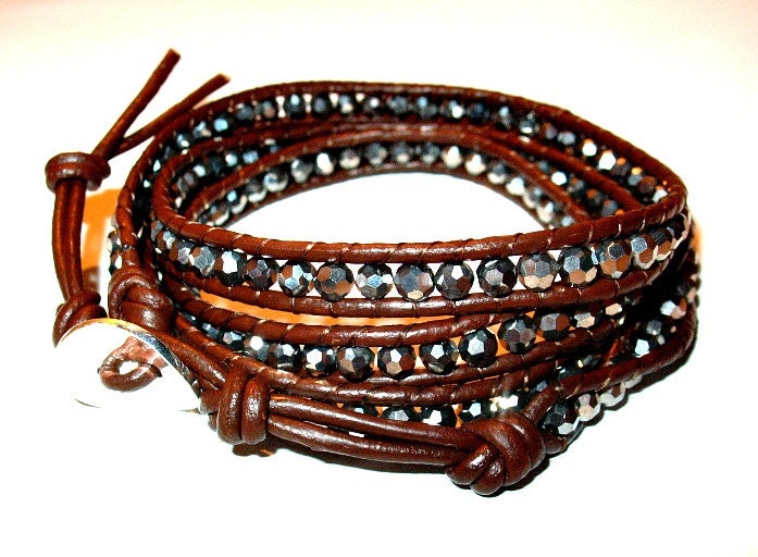 Chan Luu Inspired Leather Wrap Bracelet